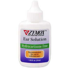 Zymox Enzymatic Ear Solution Hydrocortisone Free for Dogs