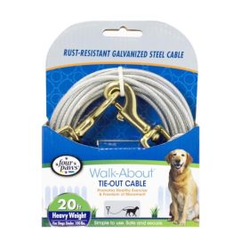 Four Paws Walk-About Tie-Out Cable Heavy Weight for Dogs up to 100 lbs