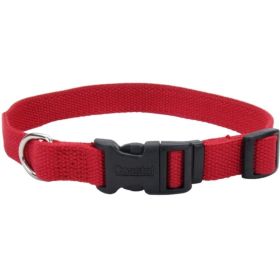 Coastal Pet New Earth Soy Adjustable Dog Collar Cranberry - 6-8''L x 3/8"W