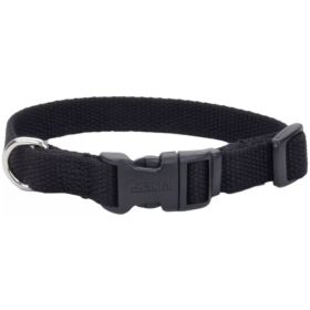 Coastal Pet  Adjustable Dog Collar Onyx Black - 8-12"L x 5/8"W