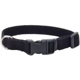 Coastal Pet Adjustable Dog Collar Onyx Black - 12-18"L x 3/4"W