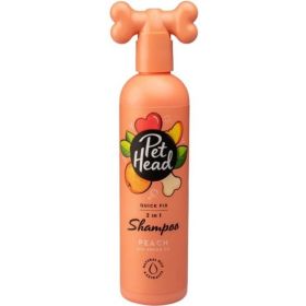 Pet Head Quick Fix 2 in 1 Shampoo Peach with Argan Oil - 16 oz