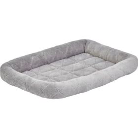 MidWest  Deluxe Diamond Stitch Pet Bed Gray for Dogs - Large - 1 count