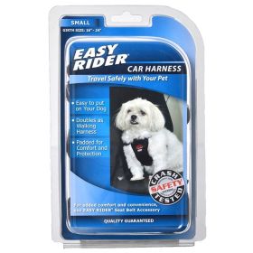 Coastal Pet Easy Rider Car Harness - Black - Small (Girth Size 16"-24")