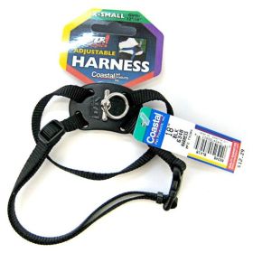 Coastal Pet Adjustable Nylon Harness - Black - X-Small