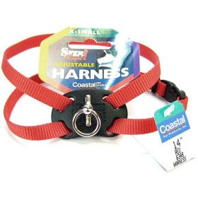 Coastal Pet Nylon Adjustable Harness - Red - X-Small