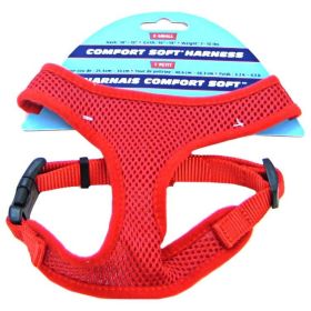 Coastal Pet Comfort Soft Adjustable Harness - Red - Small