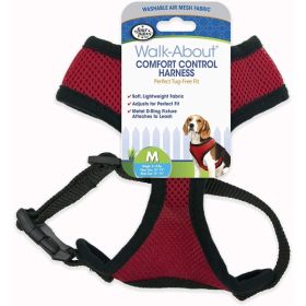 Four Paws Comfort Control Harness - Red - Medium - For Dogs