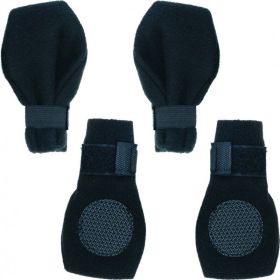 Fahion Pet Arctic Fleece Dog Boots - Black - Large