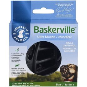 Baskerville Ultra Muzzle for Dogs - Size 1