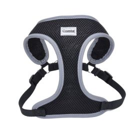 Coastal Pet  Reflective Wrap Adjustable Dog Harness - Black - X-Small