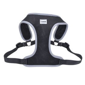 Coastal Pet Comfort Soft Reflective Wrap Adjustable Dog Harness - Black - Medium