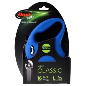 Flexi New Classic Retractable Tape Leash - Blue - Large - 16' Tape