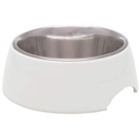 Loving Pets Ice White Retro Bowl  1 count - Medium