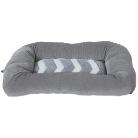 Precision Pet Snoozz ZigZag Mat Pet Bed Gray And White