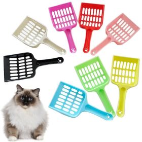 Cat Litter Scoop Pooper Scoopers Pets Litter Sand Shovel Pet Shit Artifact Dogs Shovel Pet Cleanning Tool (Color: Orange)