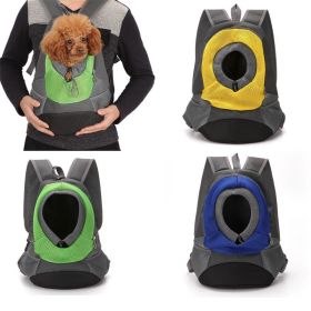 Pet Carriers Comfortable Carrying for Small Cats Dogs Backpack Travel Breathable Mesh Bag Durable Pet Dog Carrier Bag (Color: Yellow)