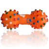 1pcs Pet Dog Cat Puppy Sound Polka Dot Squeaky Toy Rubber Dumbbell Chewing Funny Toy