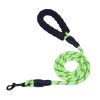 Pet Leash Reflective Strong Dog Leash 1.5M Long with Comfortable Padded Handle Heavy Duty Training Durable Nylon Rope Leashes