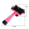 Plastic Push Brush for Cat and Dogs Pet Groom Bath Brush Hair Removal Brush Best Price